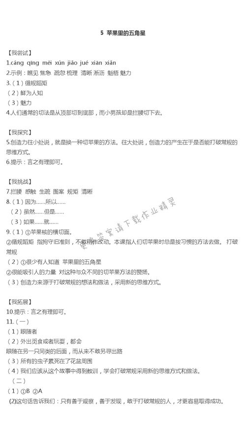 苹果里的五角星,苹果里为什么会有五角星图形？